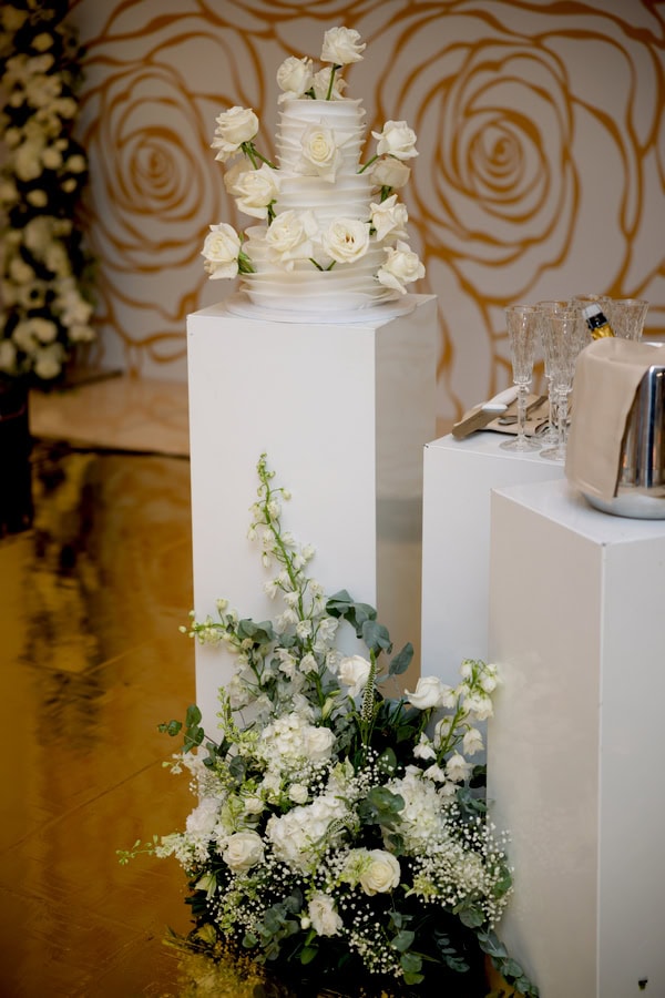 Romantic Wedding Larnaca Elegant White Blooms