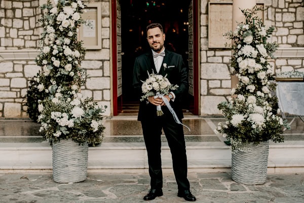 Summer Wedding Athens White Green Shades