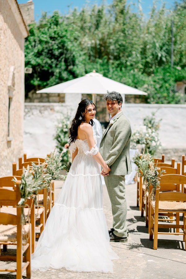 Summer Wedding Chania Details Chamomile Olive Leaves