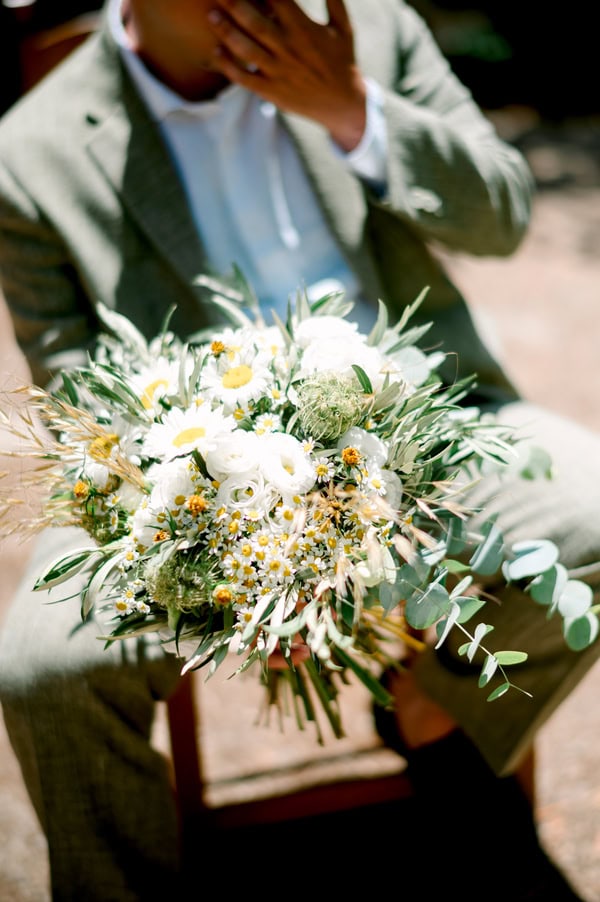 Summer Wedding Chania Details Chamomile Olive Leaves