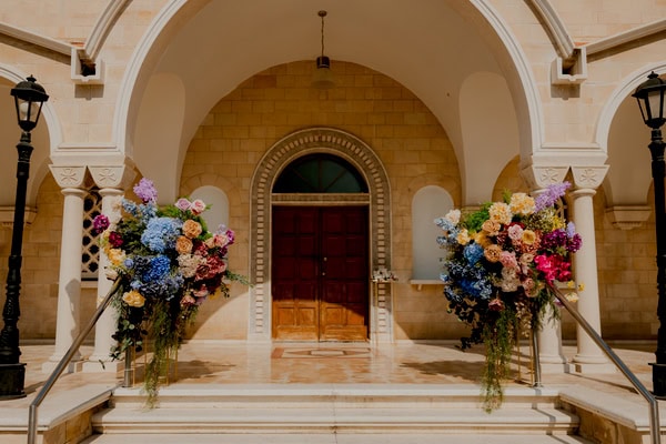 Summer Wedding Rich Colorful Blooms Limassol