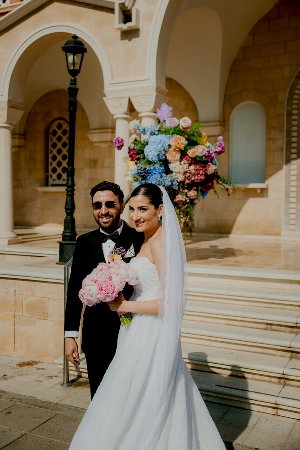 Summer Wedding Rich Colorful Blooms Limassol