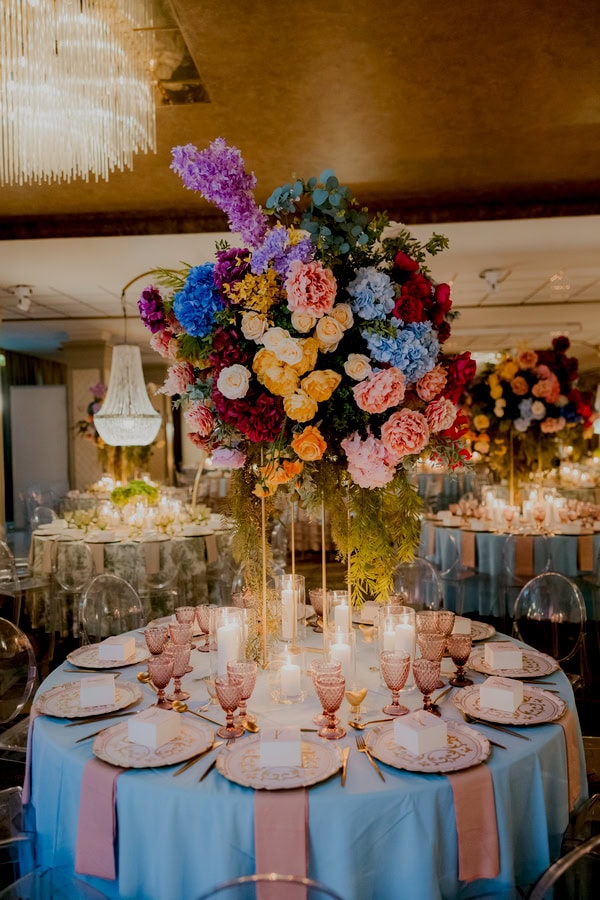 Summer Wedding Rich Colorful Blooms Limassol