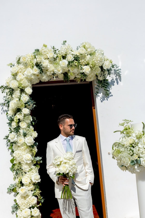 Timeless Elegant Wedding Beautiful Santorini