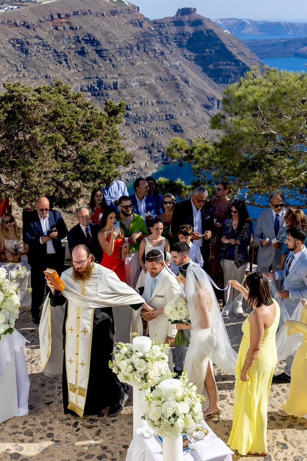 Timeless Elegant Wedding Beautiful Santorini