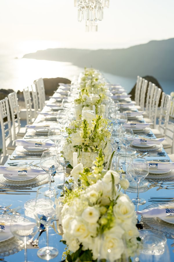 Timeless Elegant Wedding Beautiful Santorini