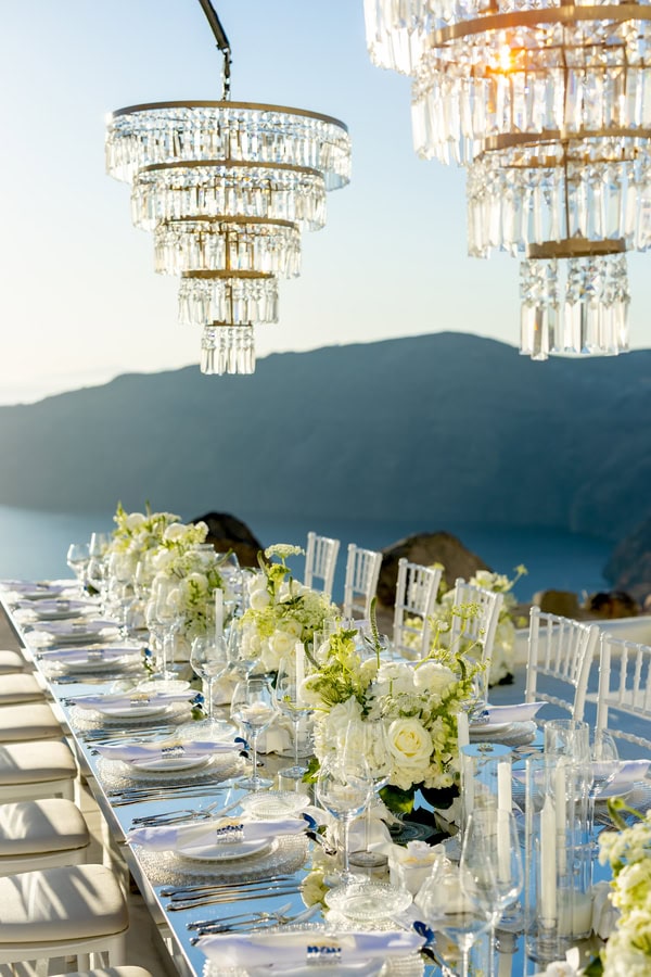 Timeless Elegant Wedding Beautiful Santorini