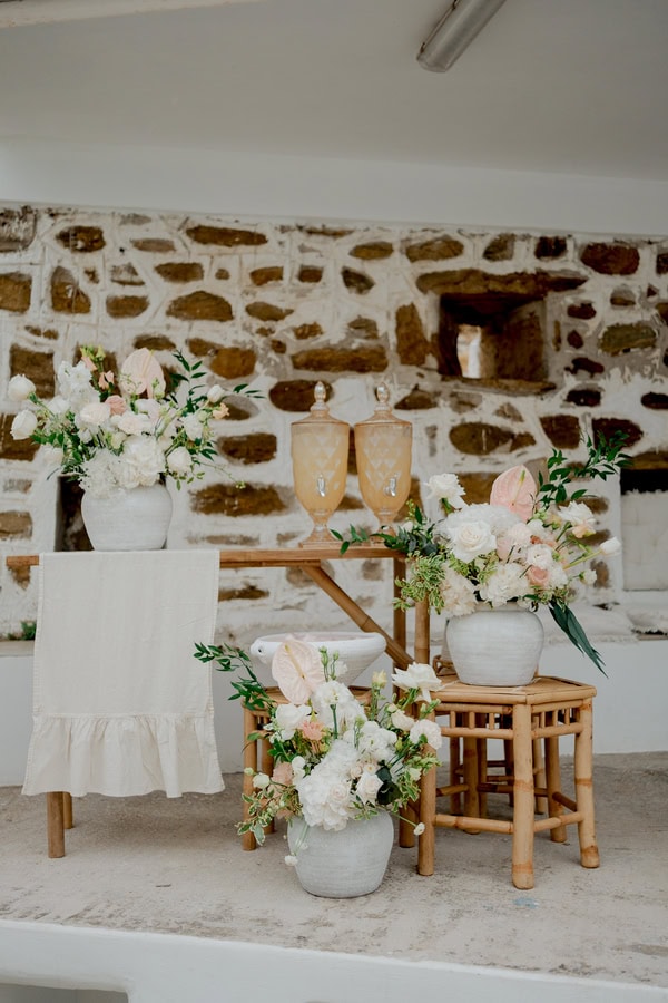 Wedding Serifos Understated Elegance Romantic Blush Details