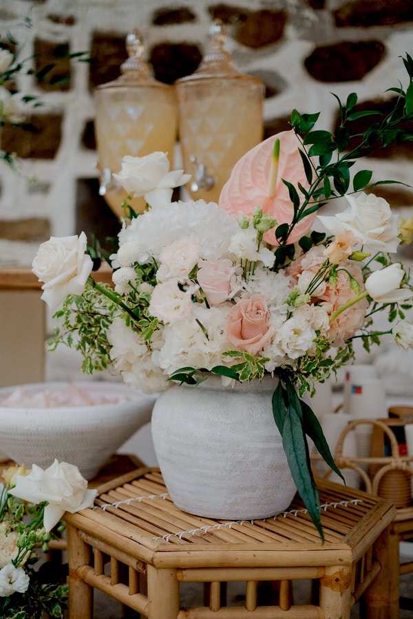 Wedding Serifos Understated Elegance Romantic Blush Details
