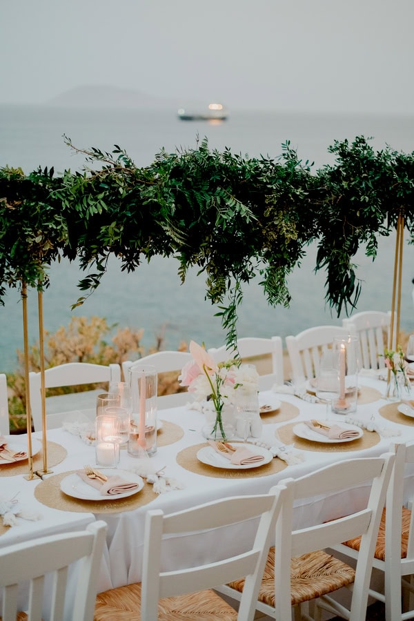 Wedding Serifos Understated Elegance Romantic Blush Details