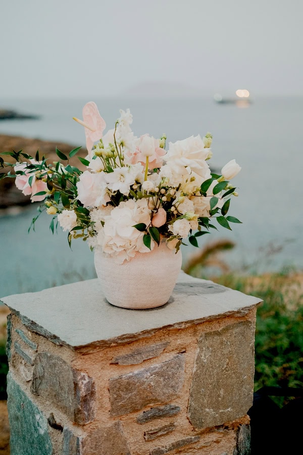 Wedding Serifos Understated Elegance Romantic Blush Details