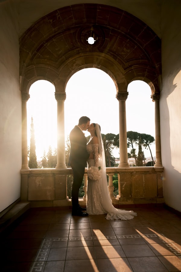 All White Wedding In Nicosia With Romantic Details And Timeless Style
