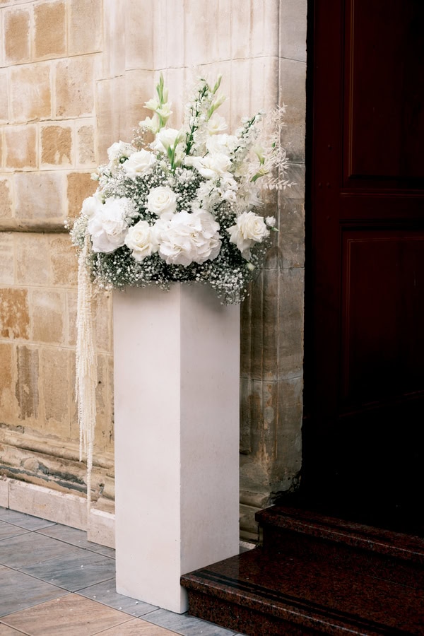 All White Wedding In Nicosia With Romantic Details And Timeless Style