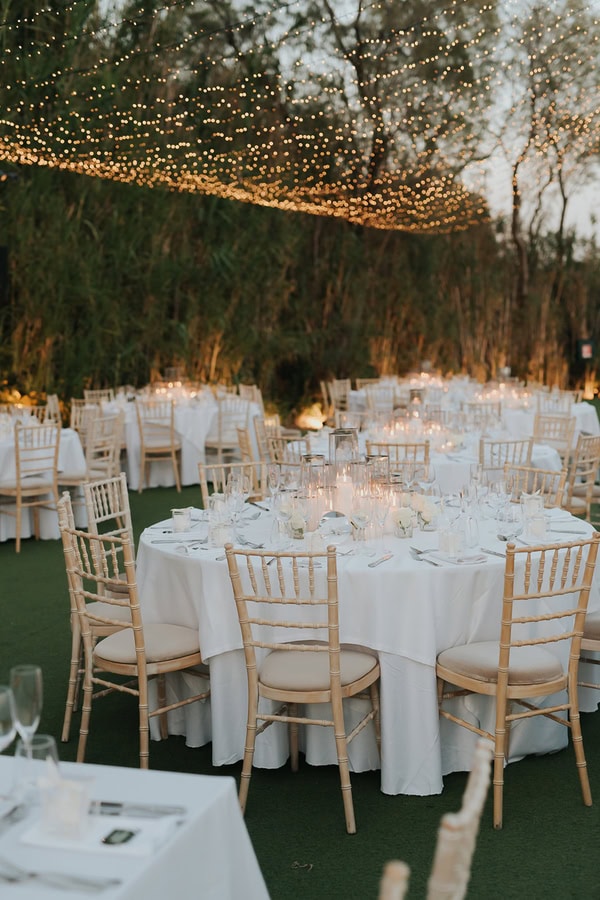 Athens Riviera Wedding Sophisticated Decor White Wisteria