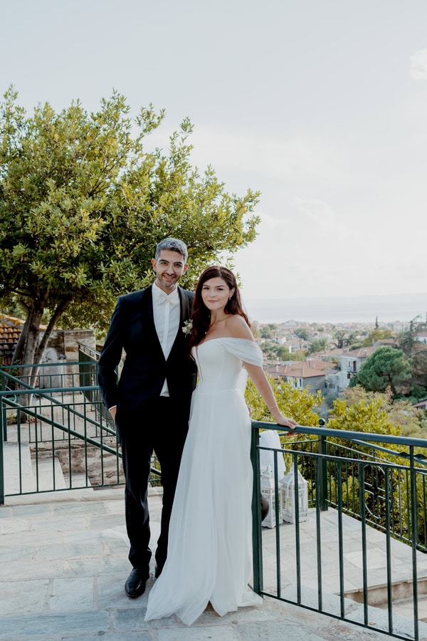 Destination Wedding In Greece With Colorful Floral Decor
