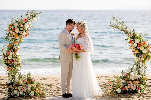 Destination Wedding On The Beach Pretty Flowers