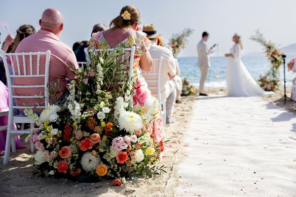 Destination Wedding On The Beach Pretty Flowers