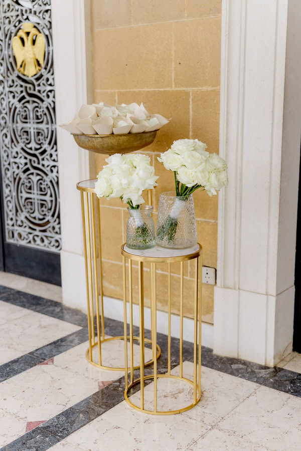 Elegant Wedding In Nicosia With Festive Atmosphere And White Flowers