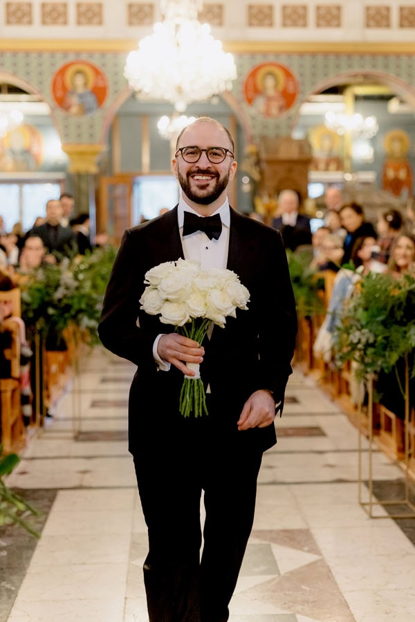 Elegant Wedding In Nicosia With Festive Atmosphere And White Flowers