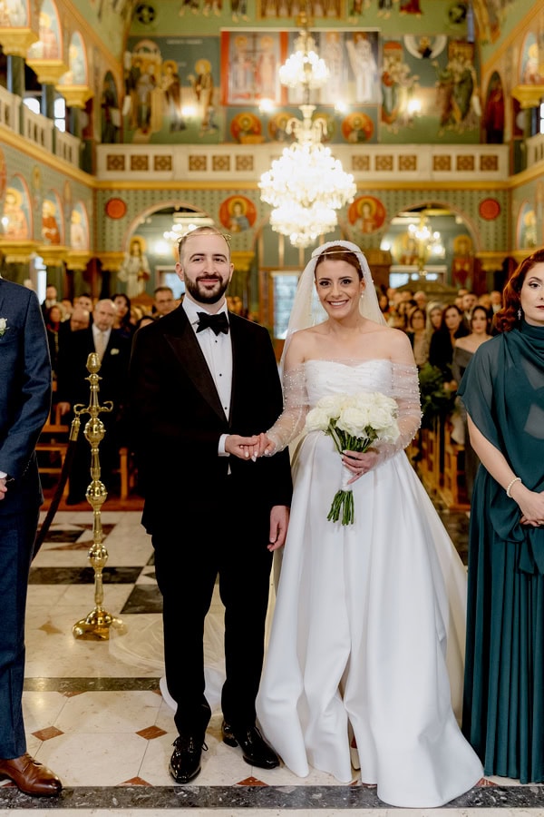 Elegant Wedding In Nicosia With Festive Atmosphere And White Flowers