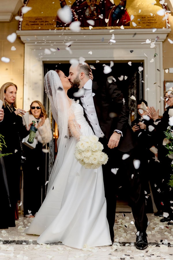 Elegant Wedding In Nicosia With Festive Atmosphere And White Flowers