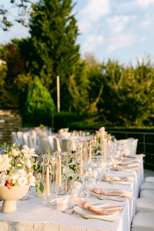 Romantic Wedding Soft Pastel Colors Portaria Pelion