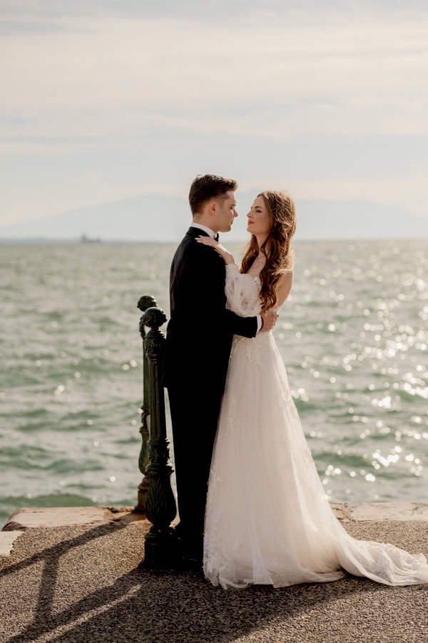 Romantic Wedding With White And Baby Pink Roses In Thessaloniki
