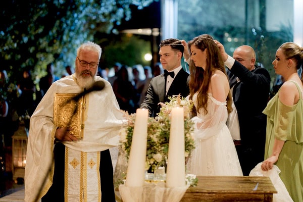 Romantic Wedding With White And Baby Pink Roses In Thessaloniki