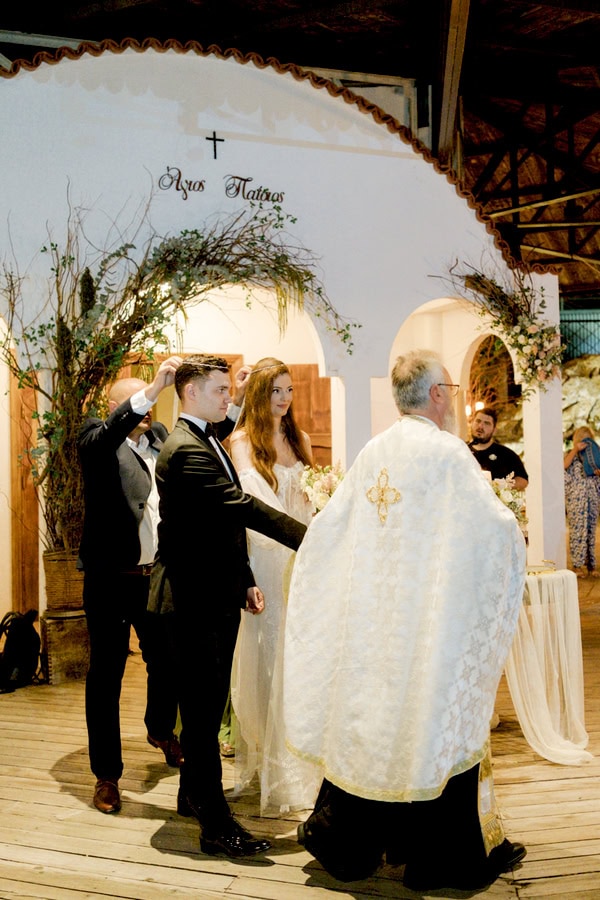 Romantic Wedding With White And Baby Pink Roses In Thessaloniki