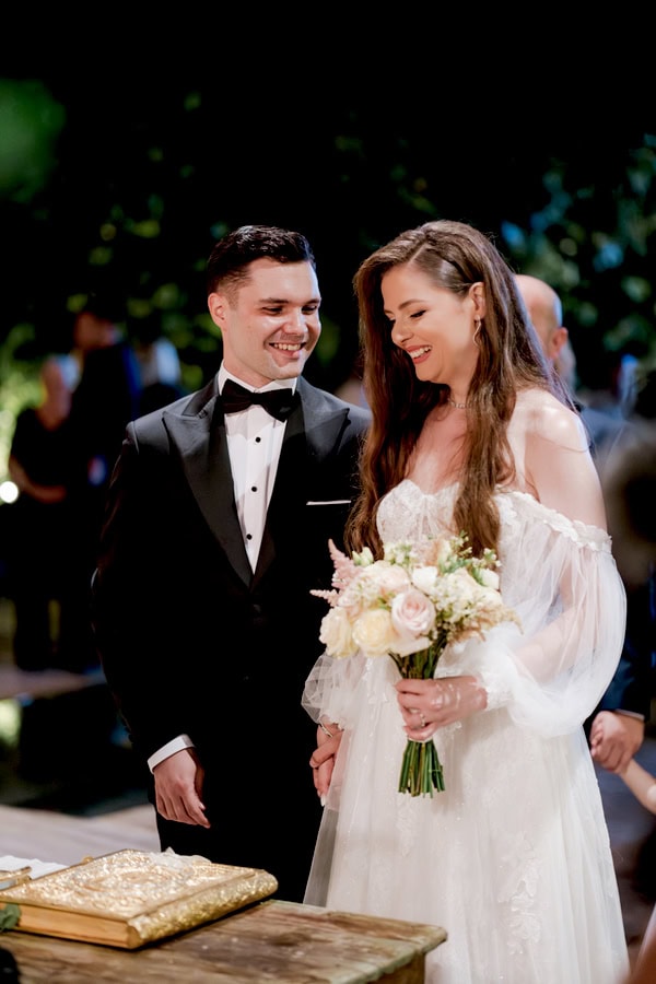 Romantic Wedding With White And Baby Pink Roses In Thessaloniki