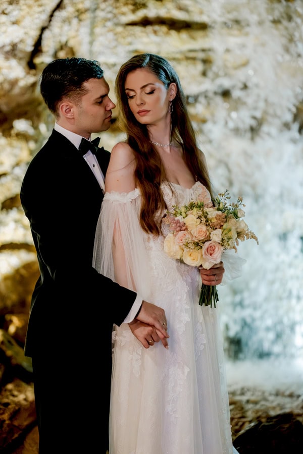 Romantic Wedding With White And Baby Pink Roses In Thessaloniki