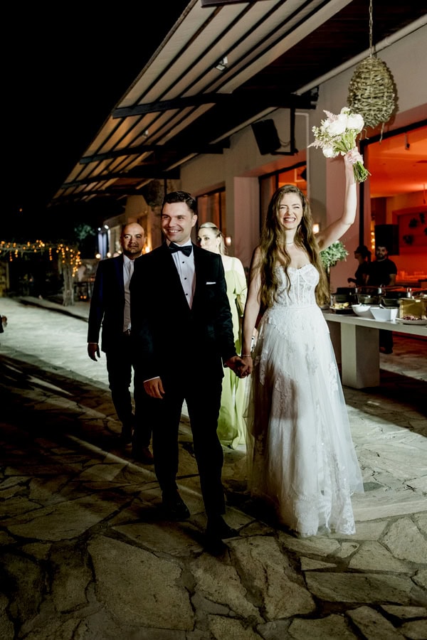 Romantic Wedding With White And Baby Pink Roses In Thessaloniki