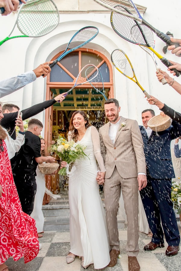 Spring Wedding Tinos Rustic Details Lemons Flowers