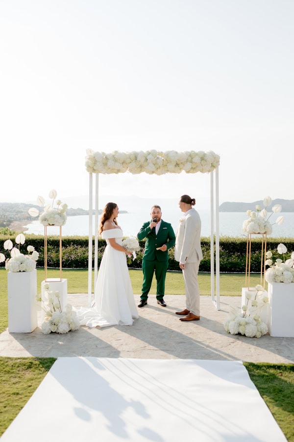 Stunning Seaside Wedding Crete Modern Elegance