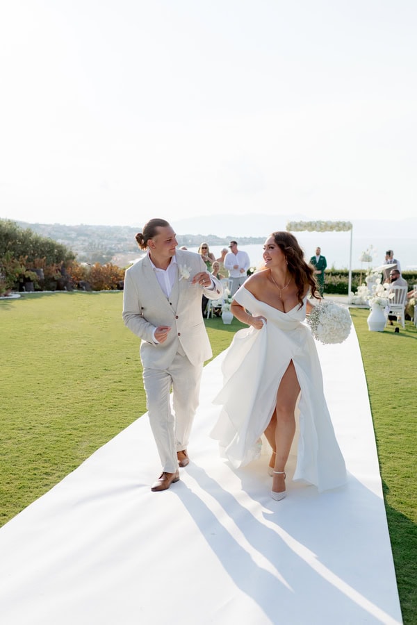 Stunning Seaside Wedding Crete Modern Elegance