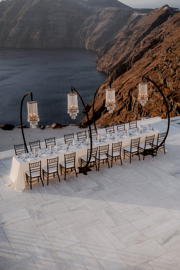 Styled Shoot Santorini White Black Details