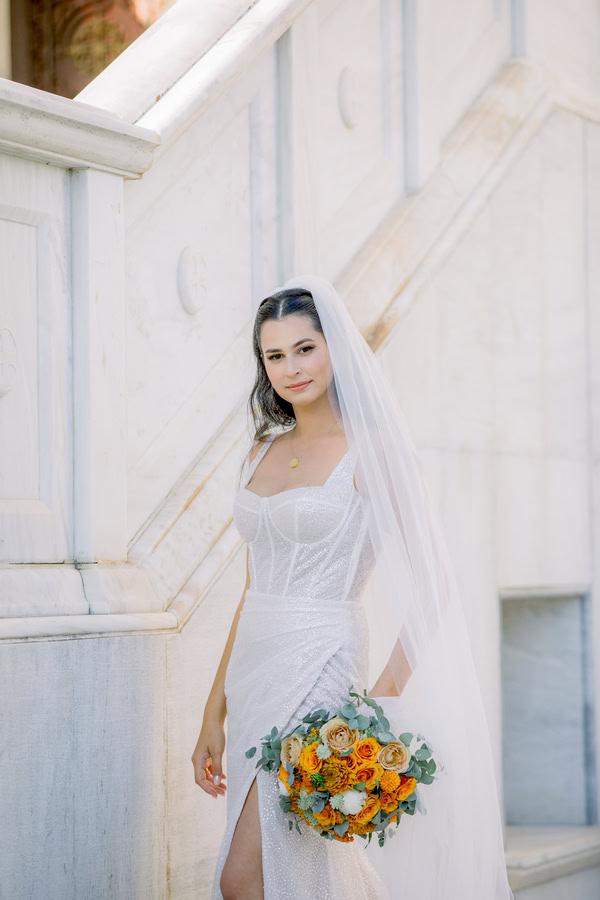 Summer Wedding With Orange Flowers