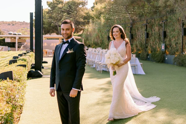 Timeless Seaside Wedding Muted Tones Natural Blooms