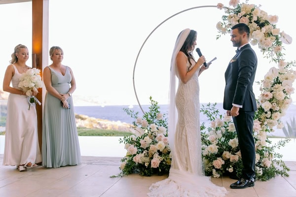 Timeless Seaside Wedding Muted Tones Natural Blooms