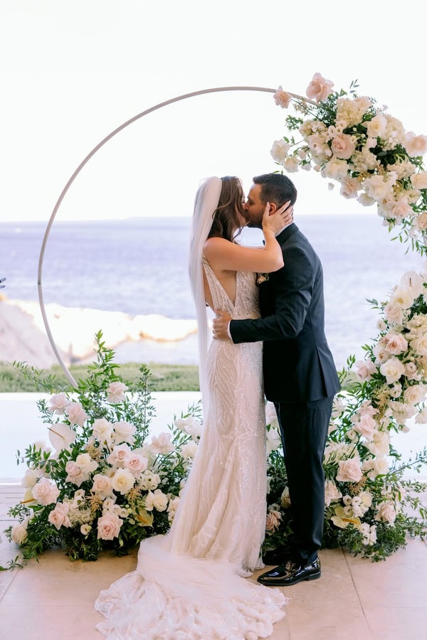Timeless Seaside Wedding Muted Tones Natural Blooms