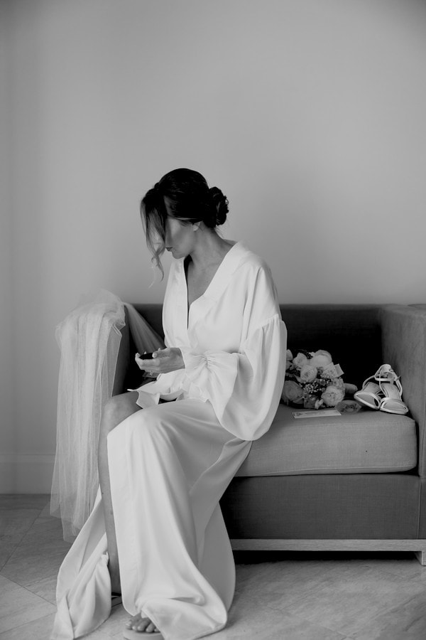 Classic Timeless Wedding By The Sea With White Blooms