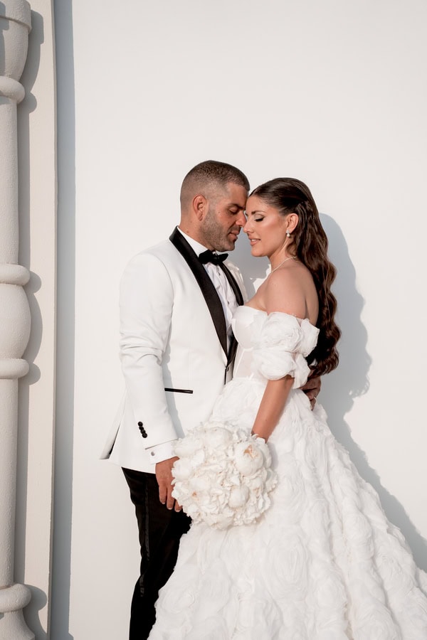 Elegant Summer Wedding With White Flowers Limassol