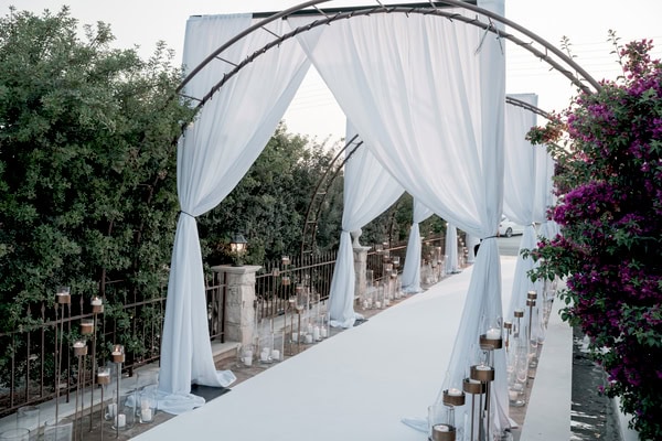 Elegant Summer Wedding With White Flowers Limassol