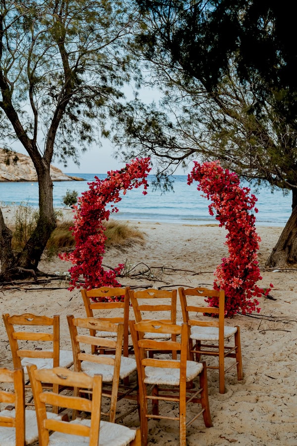 Ideas For Rustic Chic Wedding Decoration Bougainvillea Blue Details