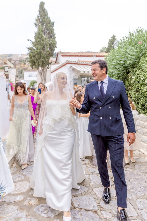 Organic Chic Wedding Hydra Natural Elements Yellow Flowers