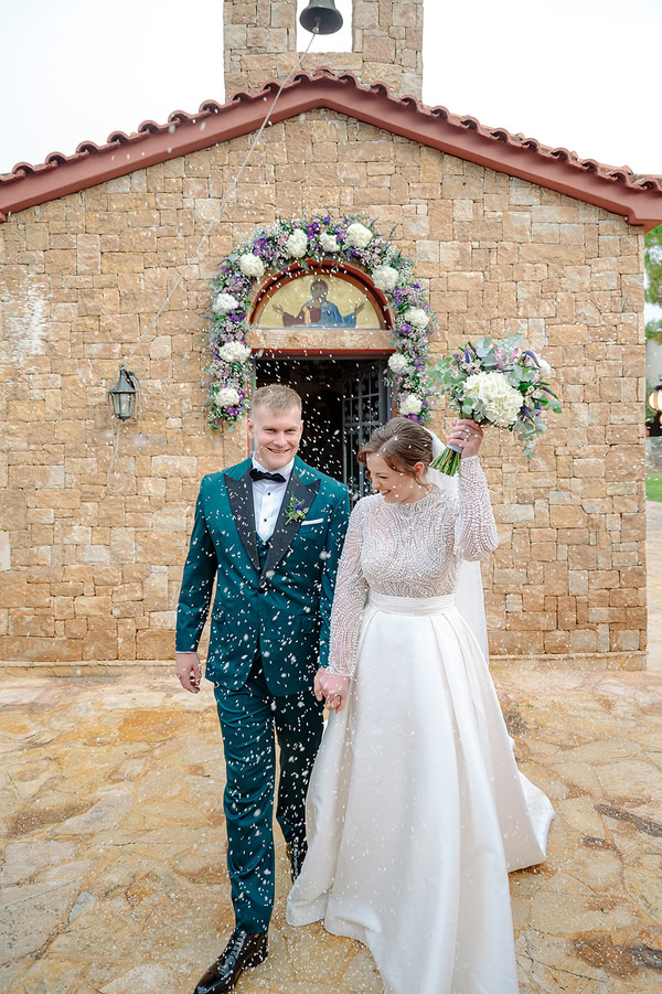 Purple And White Wedding At Kropias Gi