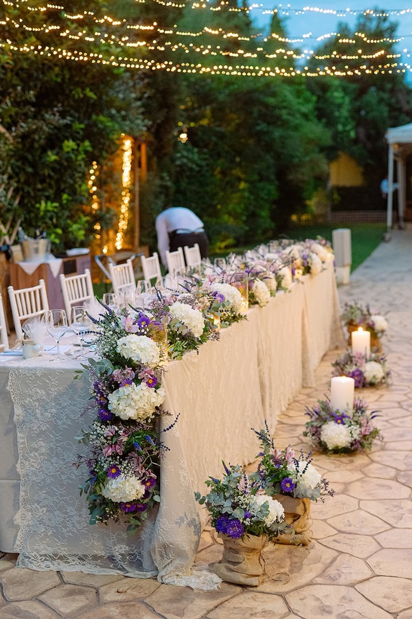 Purple And White Wedding At Kropias Gi