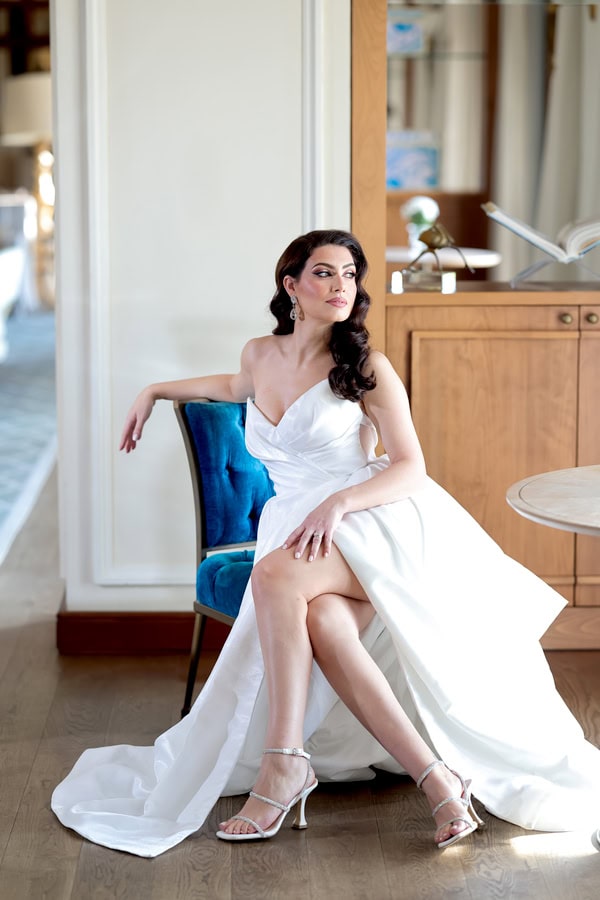 Romantic Boho Wedding With Pampas Grass And Roses