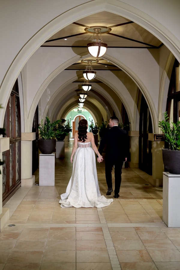 Romantic Boho Wedding With Pampas Grass And Roses
