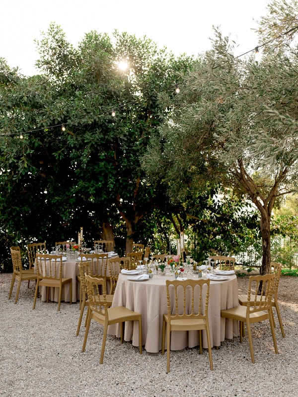 Romantic Summer Wedding Aegina Colorful Floral Arrangements